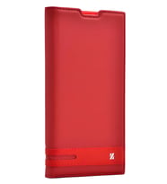 LG X Screen Kılıf Elite Kapaklı Kılıf (Kırmızı)
