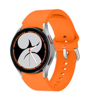 Samsung Galaxy Watch 6 40 43 44 47mm Uyumlu Orjinal Tasarım Kavisli PureLux Silikon Kordon (Turuncu)