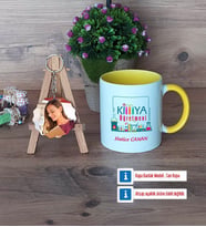 Kimya Öğretmeni Kupa Bardak Beyaz ve Fotoğraflı Ahşap Anahtarlık Hediye Öğretmenler Günü Hediyesi (Model 7)