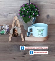 Mekatronik Mühendisi Kupa Bardak Beyaz ve Fotoğraflı Ahşap Anahtarlık Hediye (Model 8)