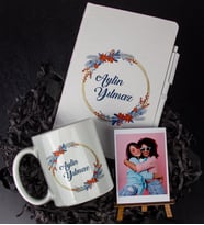 Kişiye Özel Defter Kalem Kupa Ve Fotoğraflık Seti 85989 (Model 3)
