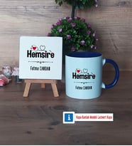 Hemşire Dekoratif Taş, Kupa Bardak Kırmızı Hediye (Model 2)