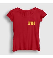 Presmono Kadın Haki Fbi The Blacklist T-Shirt 183072tt (Kırmızı)