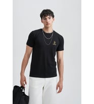 Brainstorming Erkek Nakış T-Shirt (Siyah)