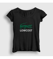 Presmono Kadın Beyaz Crocodile Timsah Timsahlı Lowcost T-Shirt 469199tt (Siyah)