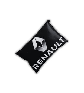 Renault Uyumlu Dijital Baskılı Seyahat Boyun Yastık  Tekli (Siyah)