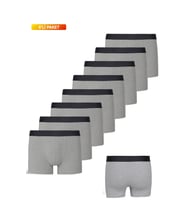 Erkek Karışık Basic Boxer 8'li Paket (Gri)