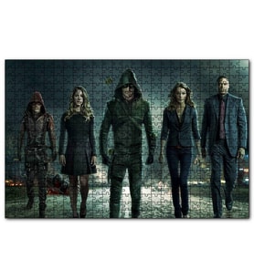 Cakapuzzle Arrow Tüm Karakterler  Puzzle Yapboz MDF (Ahşap) (500 Parça)