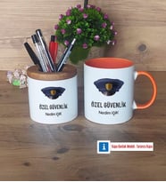 Özel Güvenlik Görevlisi Kalemlik, Kupa Bardak T Kişiye Özel Hediye (Model 13)