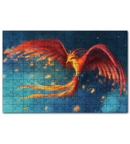Cakapuzzle Kırmızı Anka Kuşu Puzzle Yapboz MDF (Ahşap) (500 Parça)