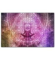 Cakapuzzle Meditasyon Yapan İnsan Figürü  Puzzle Yapboz MDF (Ahşap) (255 Parça)