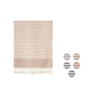Lotus Peştemal %80 Pamuk %20 Bambu 95x180cm. Banyo Havlusu, Plaj Havlusu (Bej)