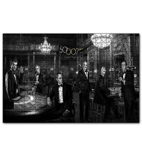 Cakapuzzle James Bond 50.Yıl Daniel Craig  Puzzle Yapboz MDF (Ahşap) (255 Parça)