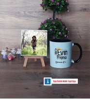Evin Prensi Fotoğraflı Dekoratif Taş, Kupa Bardak Beyaz Hediye (Model 11)