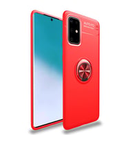 Samsung Galaxy A71 Kılıf Yüzüklü Magnetli Ravel Case (Kırmızı)