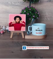 Odyolog Fotoğraflı Dekoratif Taş, Kupa Bardak Beyaz Hediye (Model 8)