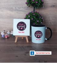 Love Yourself Dekoratif Taş, Kupa Bardak Kırmızı Hediye (Model 10)