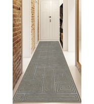Dijital Baskılı Kaymaz Taban Yıkanabilir Modern Yolluk Ve Koridor Halısı NDU-SD-1039 (Çok Renkli)