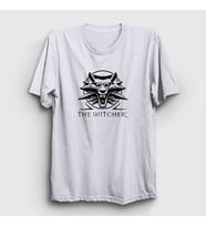 Presmono Unisex Sarı Logo Dizi Witcher T-Shirt 323140tt (Beyaz)