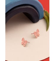 Kurdale Fiyonk Kazımalı Gümüş Küpe (Rose)