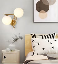 Modern Altın Küre Duvar Aplik (Gold)