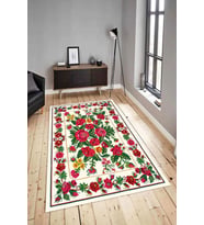 Dijital Baskılı Yıkanabilir Kaymaz Modern Renkli Salon Halısı Mutfak Halısı Yolluk ND-HY-1352 (Bej)