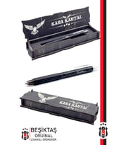 Beşiktaş Orijinal Lisanslı Premium Versatil Uçlu Kalem 0.7 Ahşap Kutulu (Siyah)