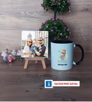 Babalar Günü Hediyesi Fotoğraflı Dekoratif Taş, Kupa Bardak Beyaz Hediye Babaya Hediye (Model 11)