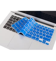 Laptop MacBook Air Pro Klavye Koruyucu 13-15-17inc İngilizce/Türkçe USTip A1466 (Mavi)