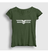 Presmono Kadın Sarı Wings Rammstein T-Shirt 106571tt (Haki)