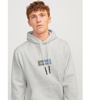 Jack & Jones Jorbronx Rectangle Erkek Sweatshirt (Gri)