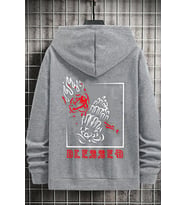 Unisex Blesseb Baskılı Sweatshirt (Gri)