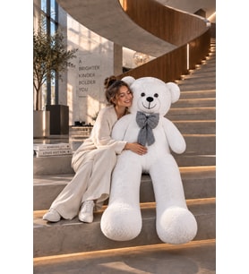 Pandamkee 140 Cm Sevgiliye Özel Hediyelik Ayı (Beyaz)
