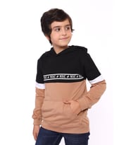 Toontoy Erkek Çocuk Baskılı Sweatshirt (Kahverengi)