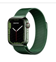 Uyumlu Model Apple Watch 42mm 44mm 45mm 49mm Kordon Milano Loop Metal Kordon 1/2/3/4/5/6/se/7 (Koyu Yeşil)