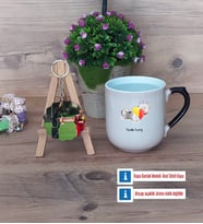 Hakem Kupa Bardak Beyaz ve Fotoğraflı Ahşap Anahtarlık Hediye (Model 10)