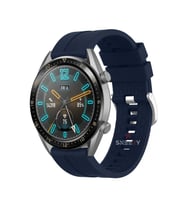 Huawei Watch GT3 Elite-Active 46mm-GT3 Pro-GT3 Se 22mm Uyumlu NovaGT Supreme Silikon Kordon (Lacivert)