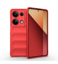 Vendas Redmi Note 13 Pro 4G Kılıf Esnek TPU Oyuklu Arka Yüzey Tasarımlı Zore Etnik Silikon Kapak (Kırmızı)