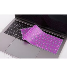 MacBook Pro TouchBar Klavye Koruyucu A1706 1989 A2159 1707 1990 İngilizce Türkçe (Mor)