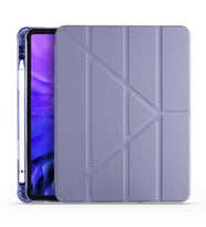 Apple iPad 9.7 2018 Kılıf Kalem Bölmeli Standlı Smart Cover (Mor)