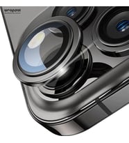 iPhone 15 Pro Max Kamera Lens Koruyucu Kolay Uygulama Aparatlı (Siyah)