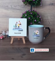 İnsan Kaynakları Uzmanı Dekoratif Taş, Kupa Bardak Kırmızı Hediye (Model 9)