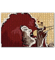 Cakapuzzle Madonna Mikrofonda Çizim  Puzzle Yapboz MDF (Ahşap) (500 Parça)