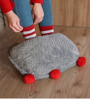 Peluş Ayak Isıtıcısı,panduf,terlik (Gri)