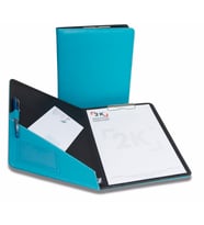 Kapaklı Sekreterlik A4 100 Yaprak Kapasiteli Rainbow Clip Board Vegan 24x32 cm (Turkuaz)