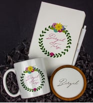 Kişiye Özel Defter Kalem Kupa Ve Bardak Altlığı Hediye Seti 103802 (Model 5)