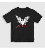 Presmono Unisex Çocuk Beyaz Logo Alter Bridge T-Shirt 438649tt (Siyah)