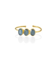 Kadir Jewellery 22 Ayar Altın Kaplama Zirkon Taşlı Ayarlanabilir Trend Bilezik (Mercan)
