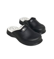 Prodexy Eko 7 Noktalı Ortopedik Unisex Sabo Terlik Doktor Hemşire Aşçı İş Terliği (Siyah)