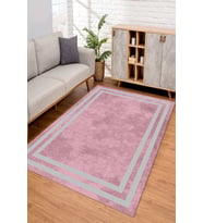 Dijital Kaymaz Taban Yıkanabilir Renkli Salon Halısı Mutfak Halısı Yolluk ND-SD-299 (Pembe)